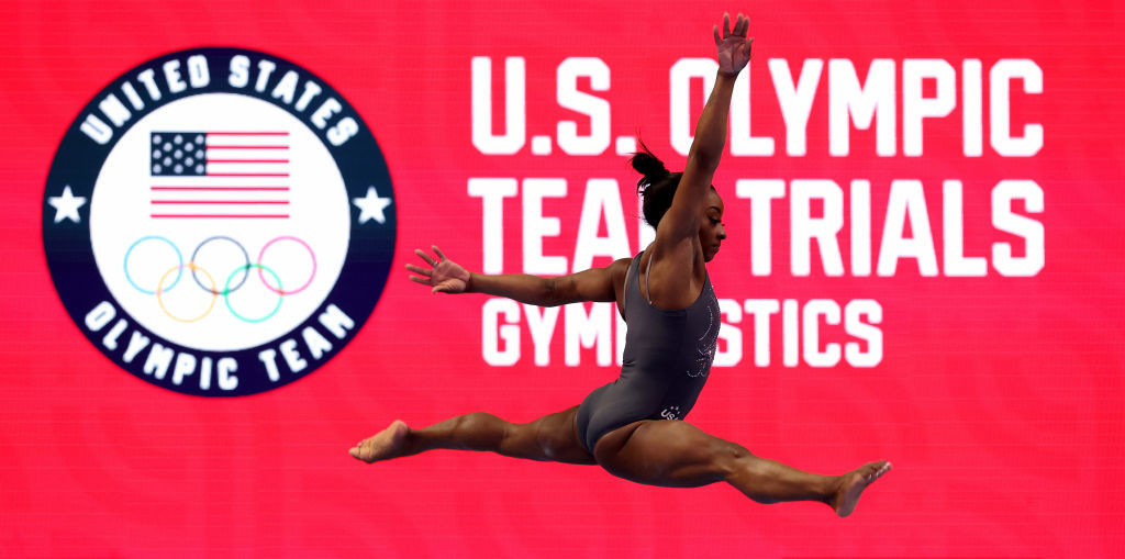 Simone Biles a step closer to Paris as injuries rattle US Olympic trials