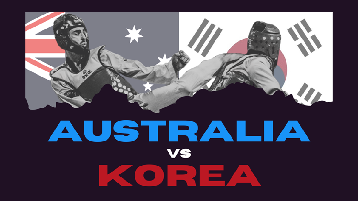 Australia and Korea Taekwondo team up for Olympic Fight Day. TAEKWONDO AUSTRALIA
