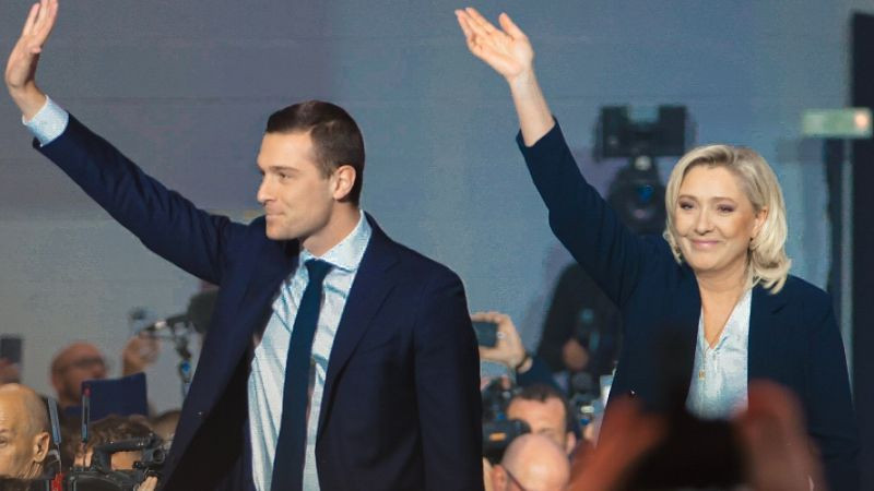 Far-right National Rally (RN) party led the first round of France’s parliamentary elections.