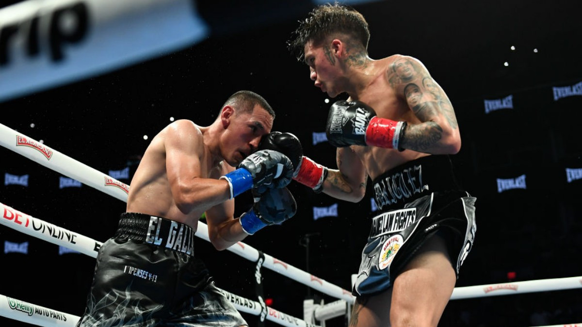 Rodríguez and Estrada exchanged punches throughout the seven rounds. GETTY IMAGES