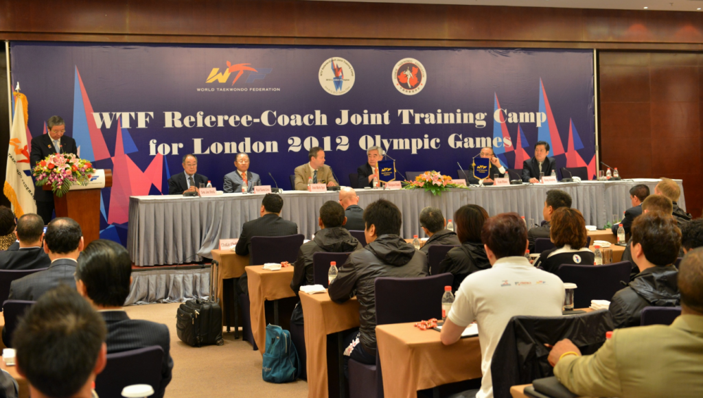 The WTF’s first pre-Olympic referee-coach joint training camp was held before London 2012 in Suzhou ©WTF