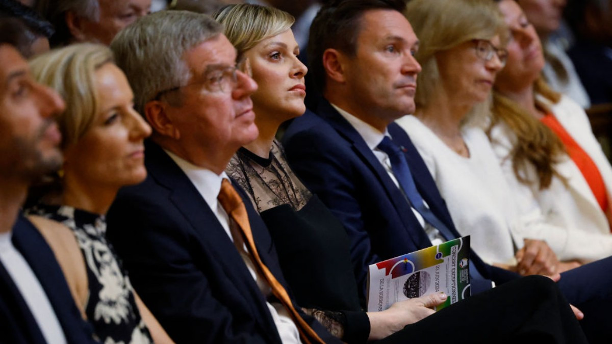 Thomas Bach, President of the IOC, also took part in the debate in Geneva. GETTY IMAGES