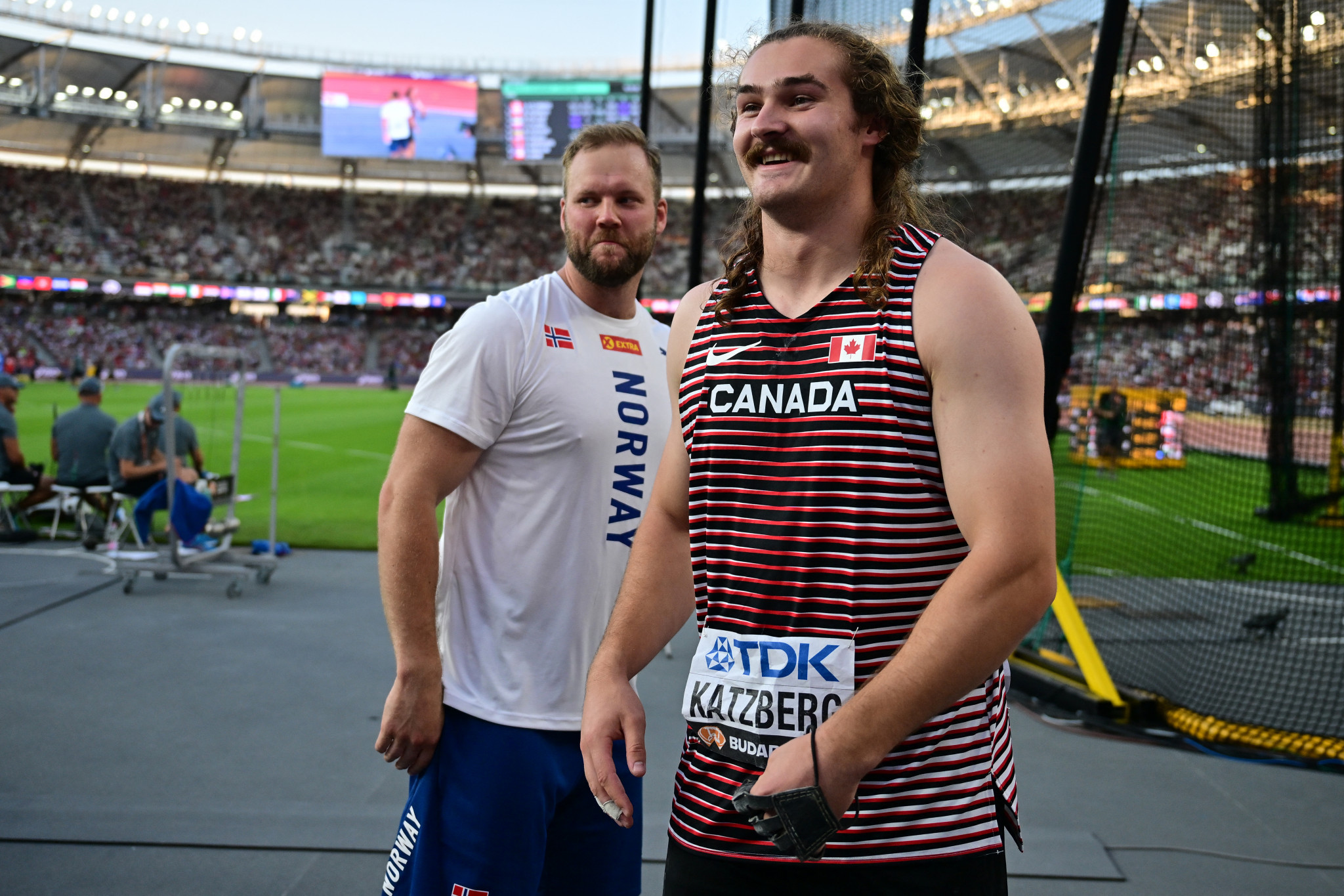 Canadian thrower Ethan Katzberg will be looking to deliver a hammer blow to his opponents in Paris. GETTY IMAGES