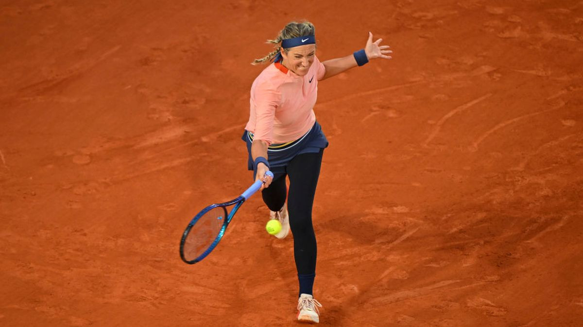 Victoria Azarenka on Day Three of the 2024 French Open at Roland Garros on May 2024. GETTY IMAGES