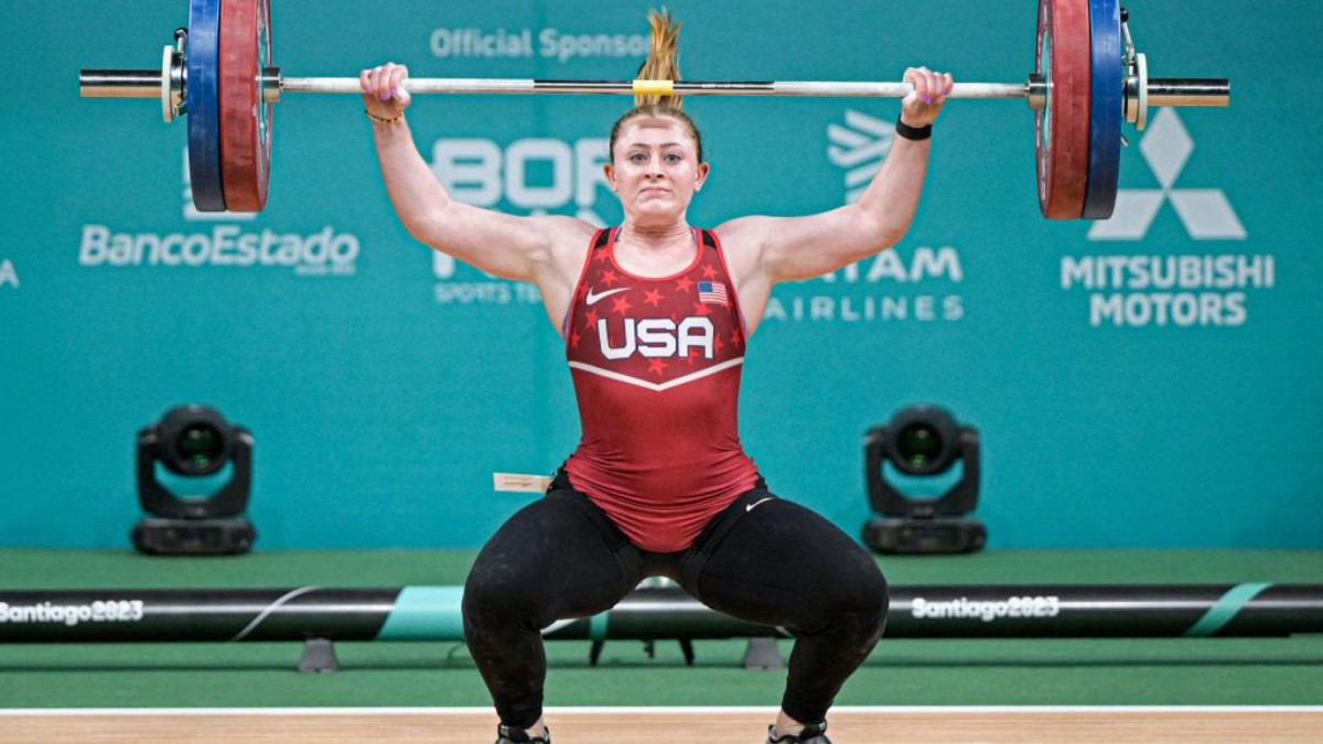 An example of the potential the USA has gained in weightlifting is Olivia Reeves from the USA. GETTY IMAGES