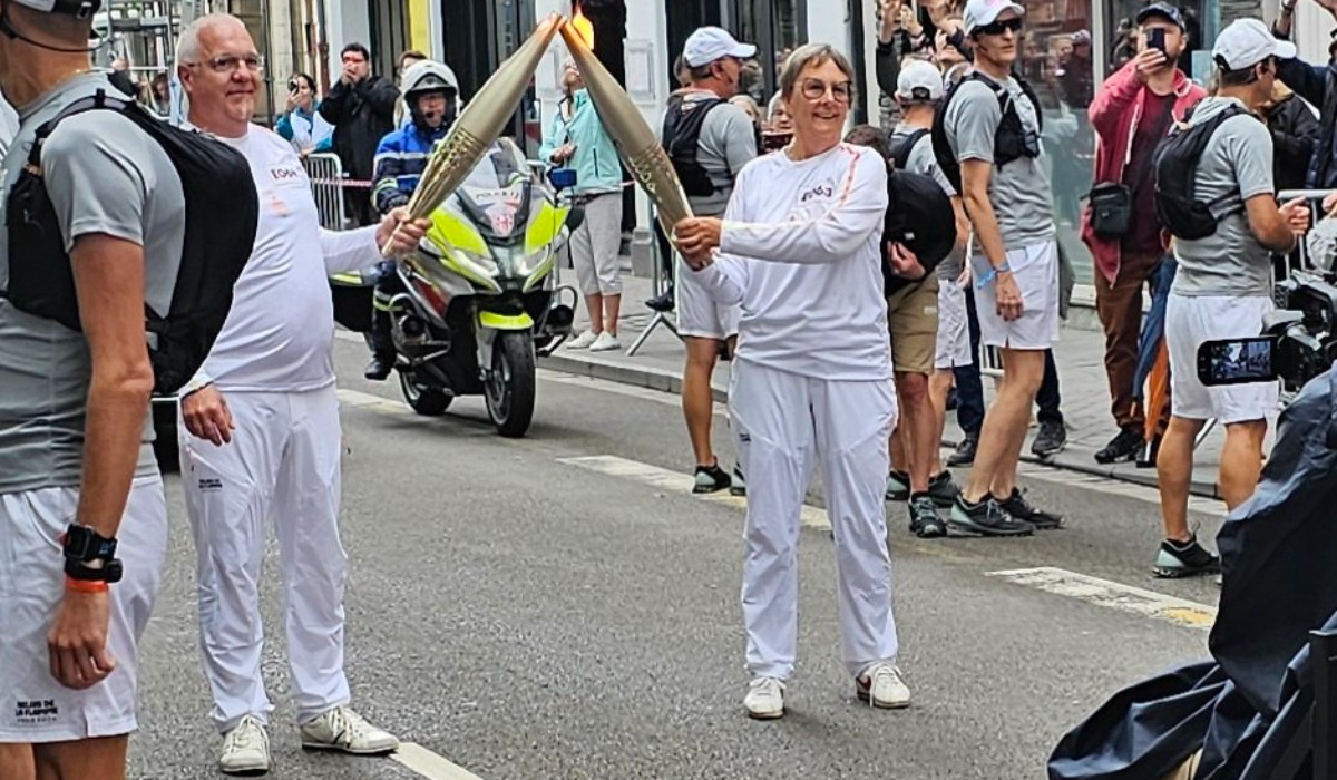 Lens threw a big party to welcome the Olympic Torch. PARIS 2024