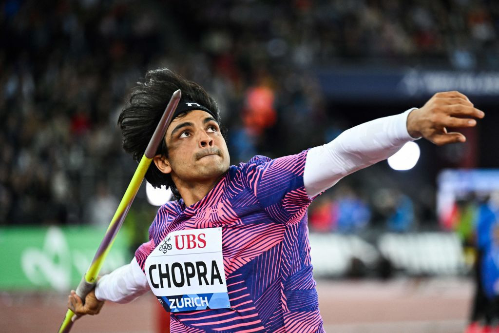 Neeraj Chopra will defend his title in the Paris Olympics. GETTY IMAGES