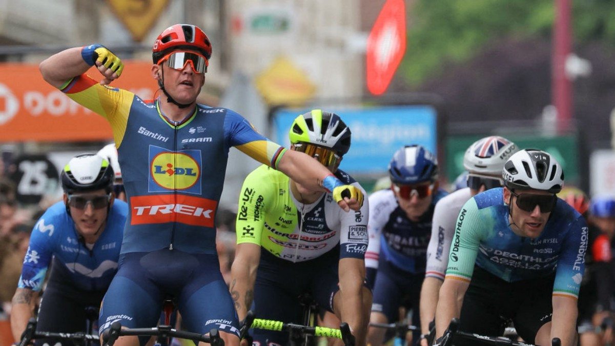Pedersen wins the first stage of the Critérium du Dauphiné. GETTY IMAGES