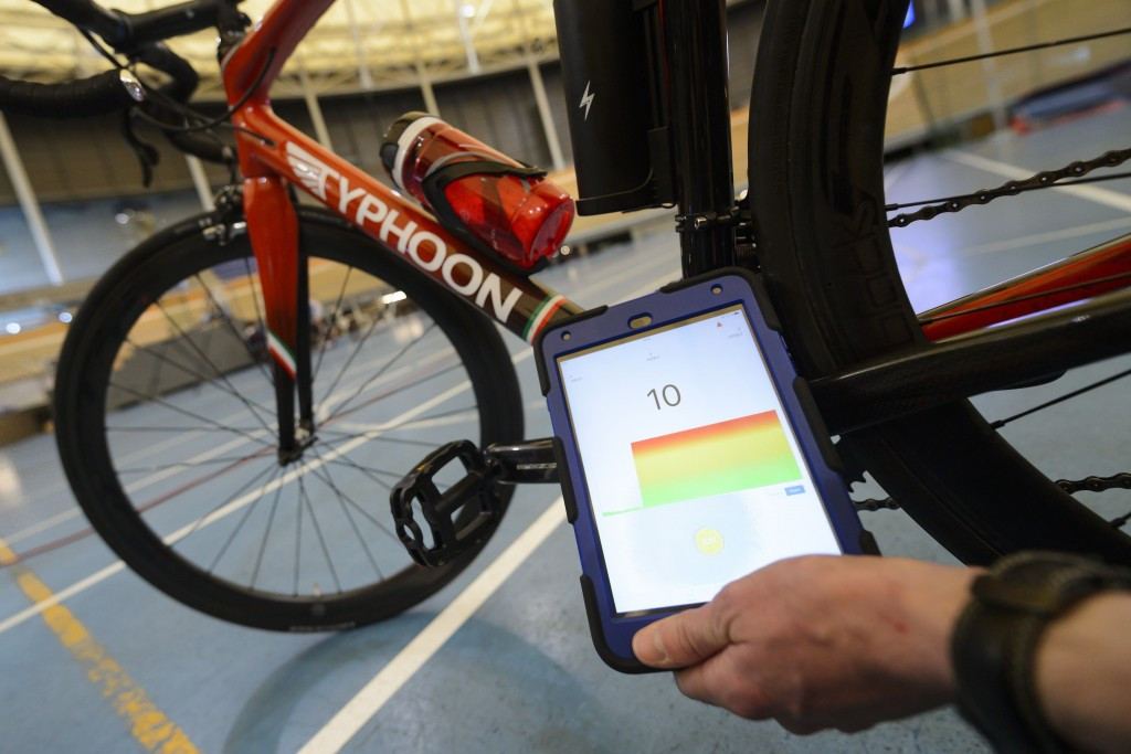 The UCI's tablet device detects changes in a magnetic field, which could be caused by a motor ©Getty Images