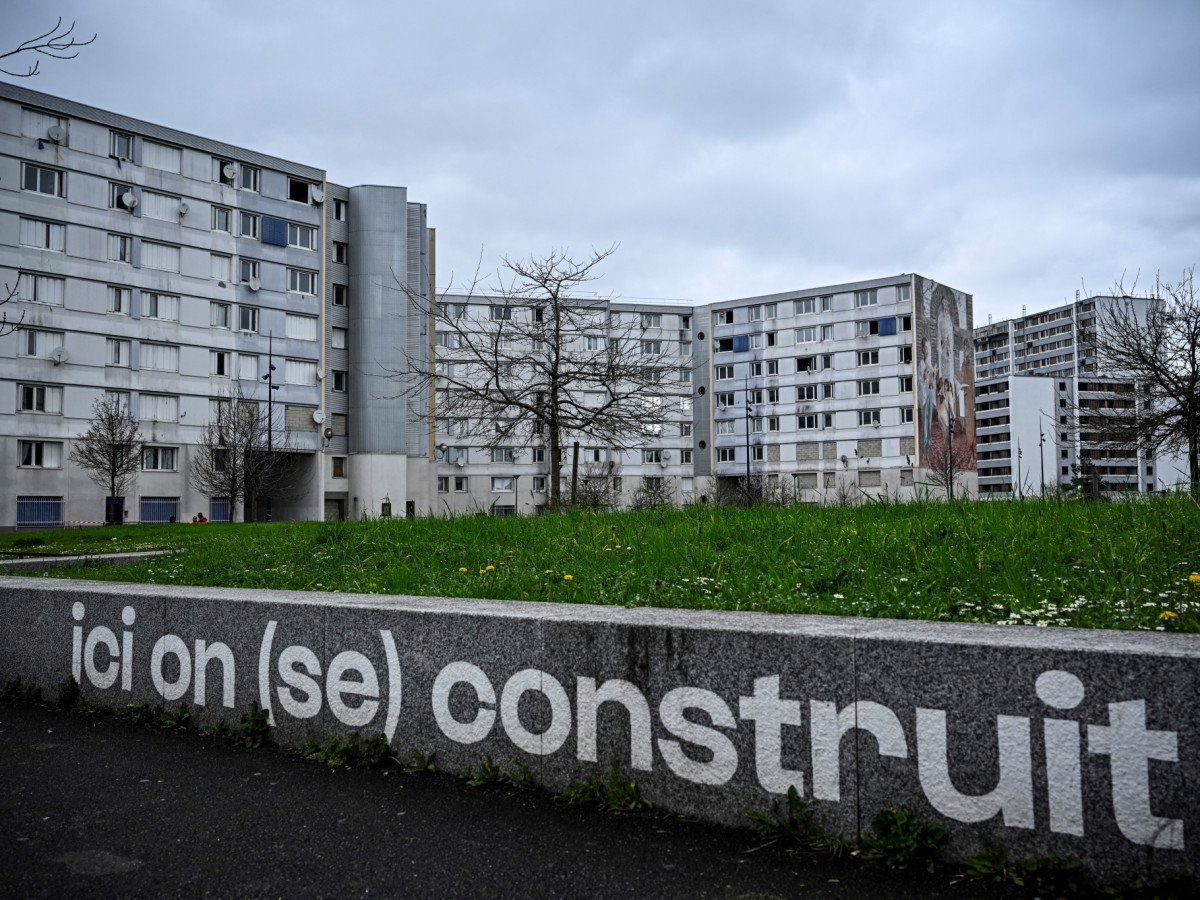 Just 500 metres from the Olympics is a poverty-stricken estate in the French capital. GETTY IMAGES