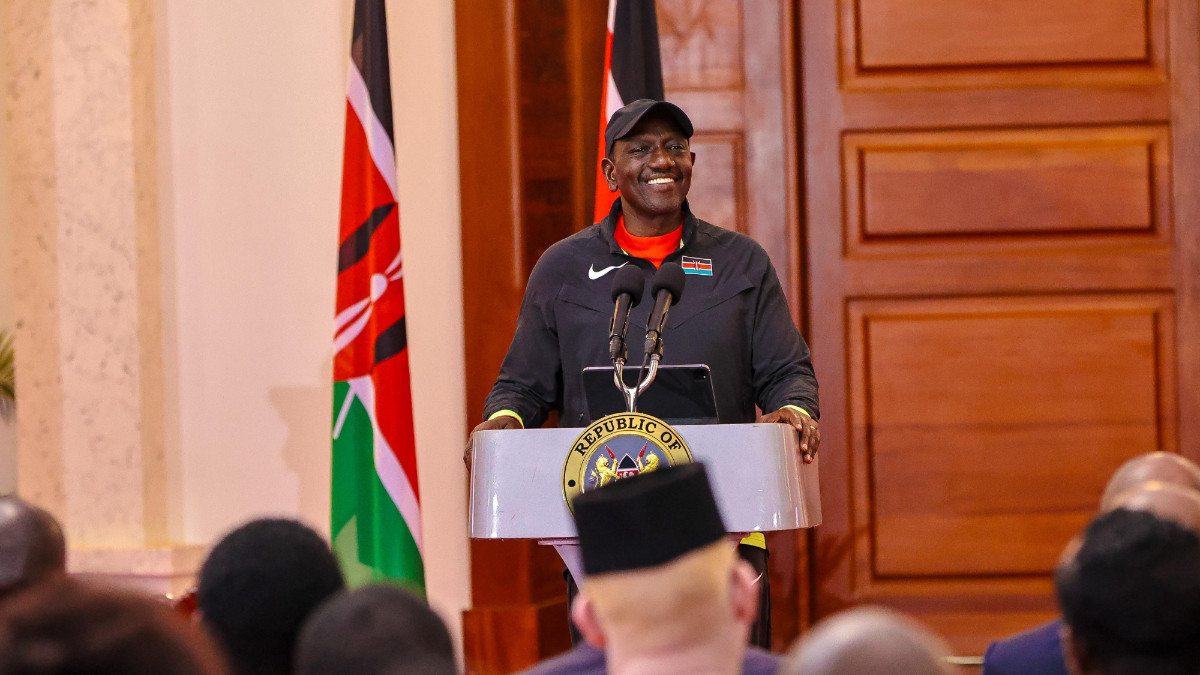 President William Ruto gives strong support to Kenyan Olympic athletes. TEAM KENYA