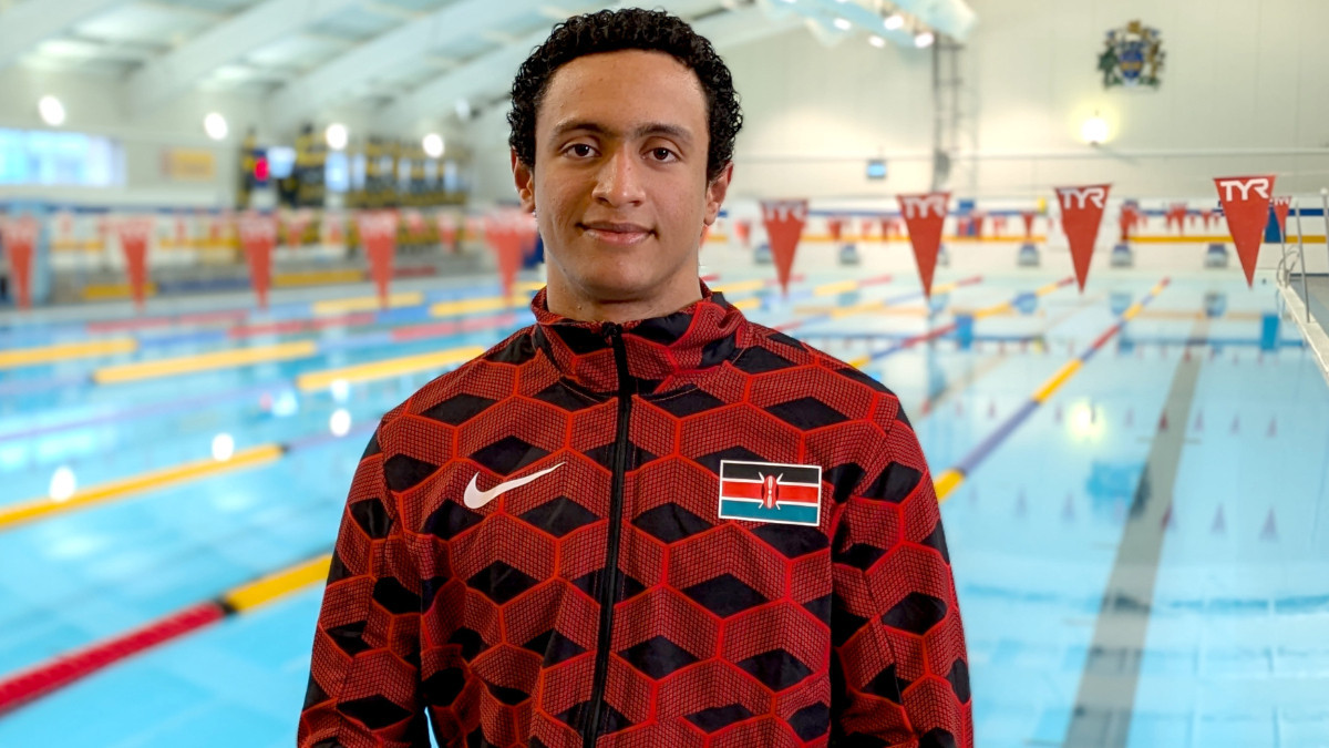 Ridhwan Mohamed will swim for Kenya at Paris 2024. UNIVERSITY OF BATH