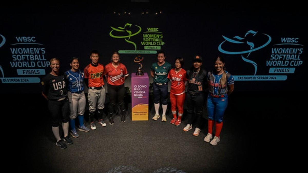 The captains of the eight participating teams. WBSC