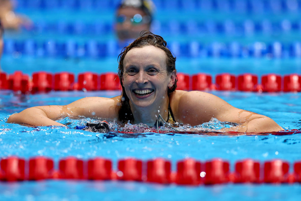 "I feel like I enjoy this more and more each year," says Katie Ledecky as she heads to her fourth Olympic Games. GETTY IMAGES