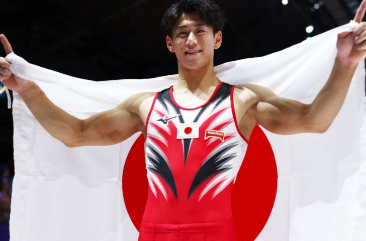 Hashimoto on chasing Uchimura and his double Olympic gymnastics title. GETTY IMAGES