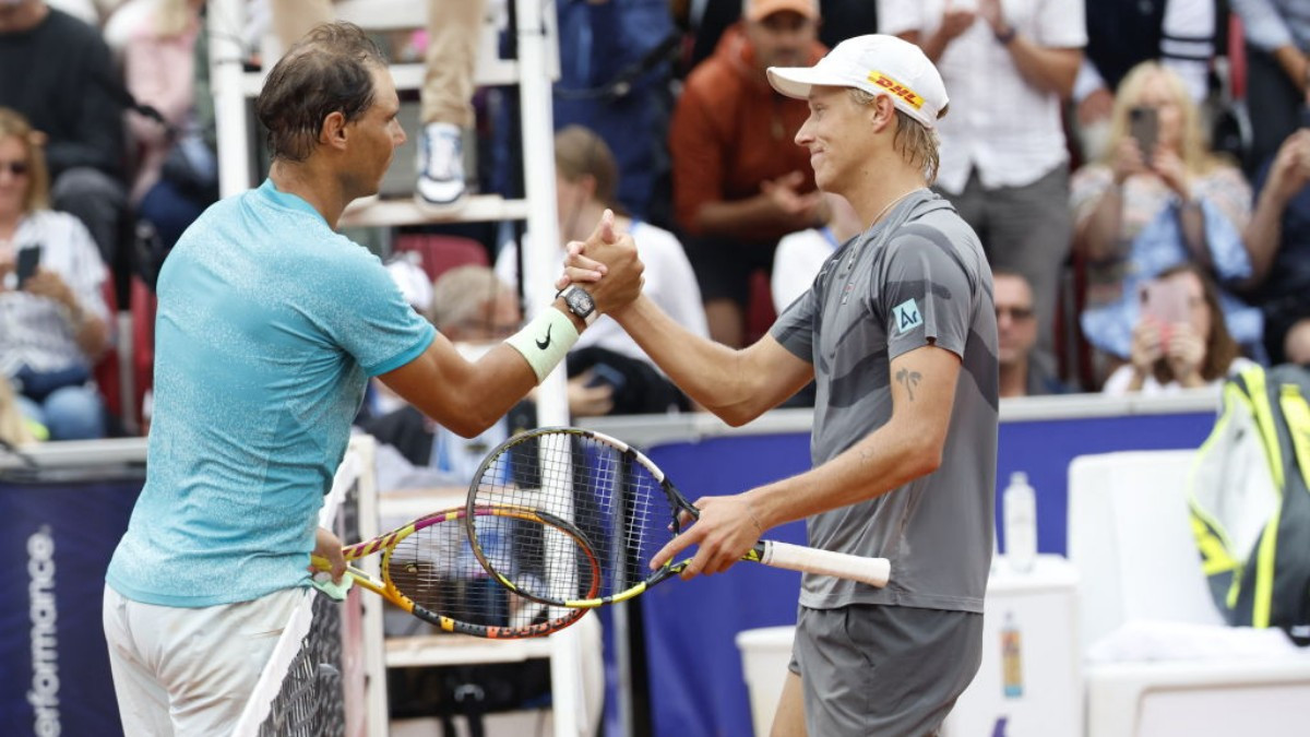 
Nadal and Leo Borg, in their match last Tuesday in Bastad. GETTY IMAGES