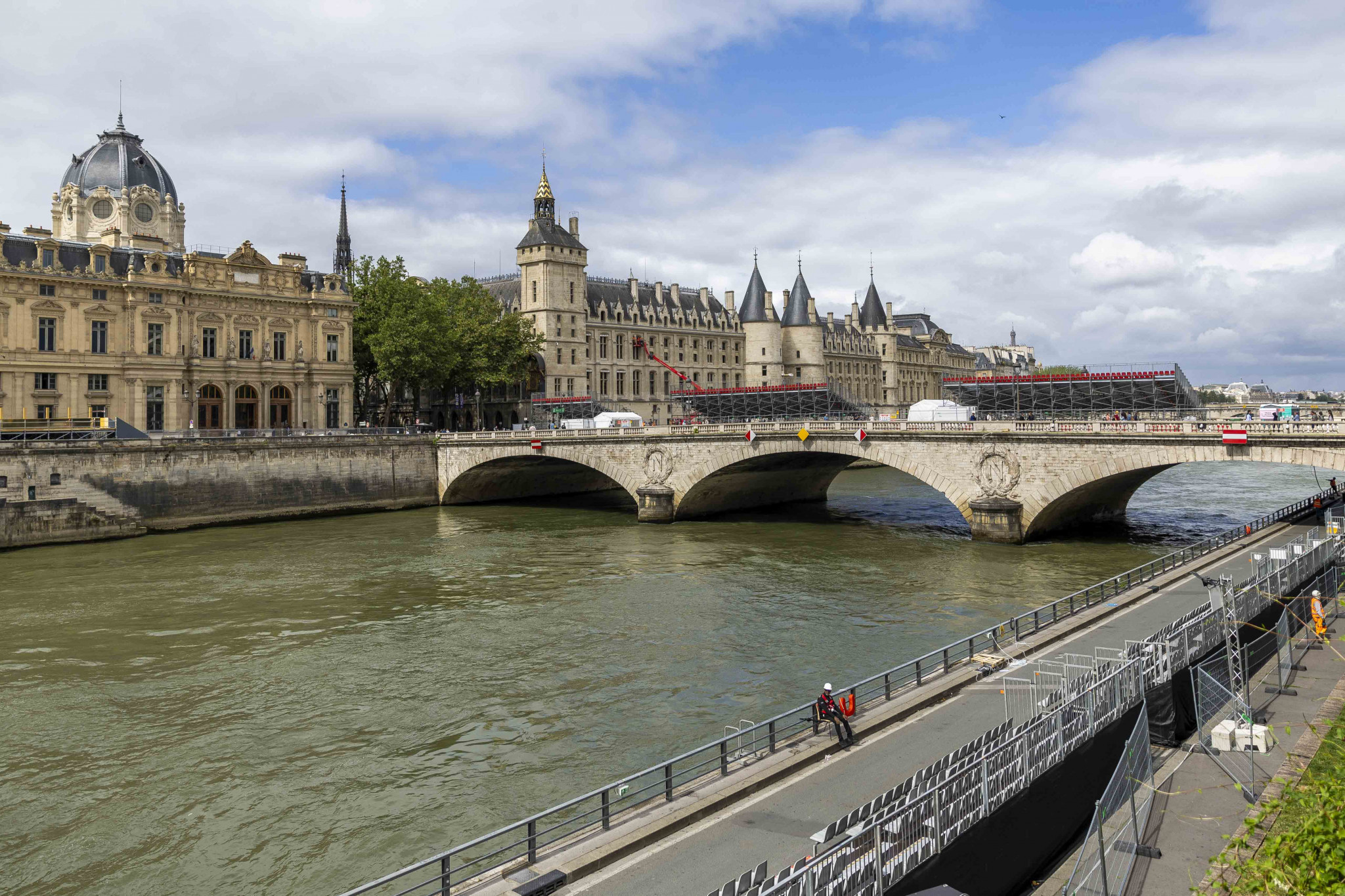 The River Seine has undergone plenty of tests ahead of the upcoming Olympics in Paris. GETTY IMAGES
