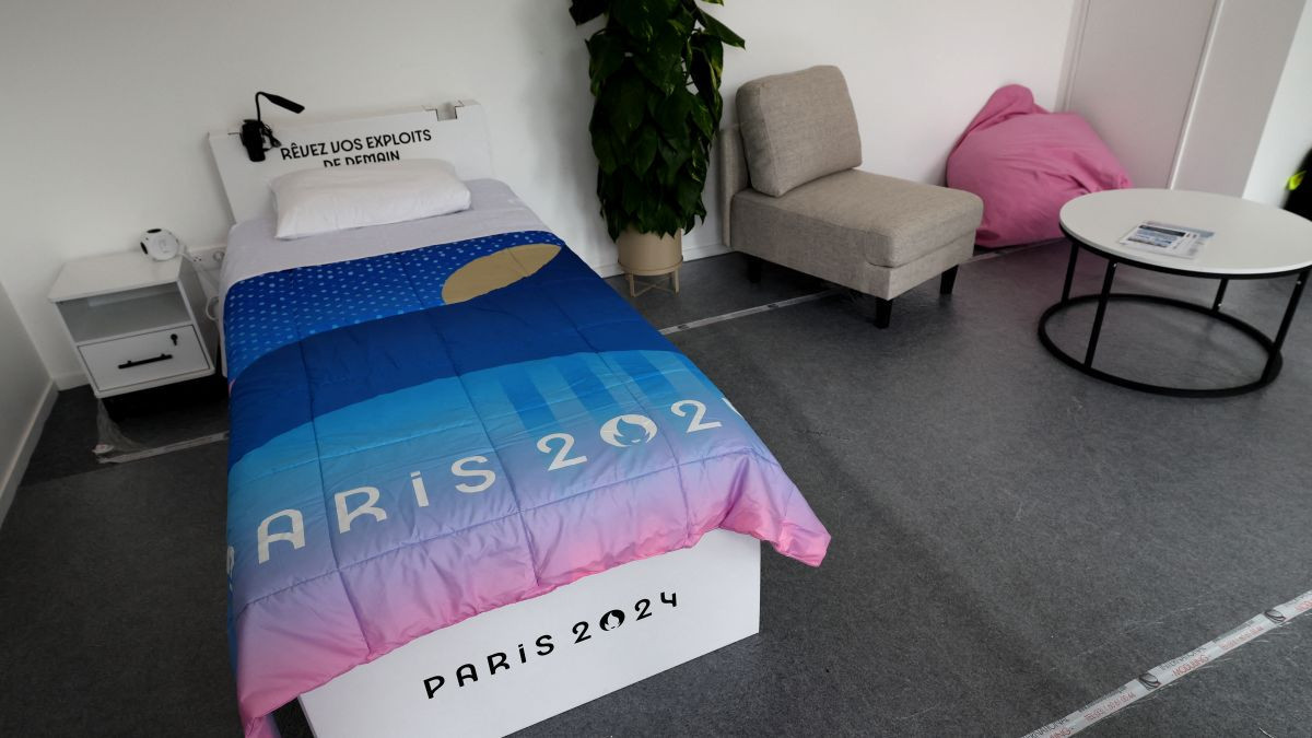 The rooms in the Olympic village are already prepared for the athletes. GETTY IMAGES.