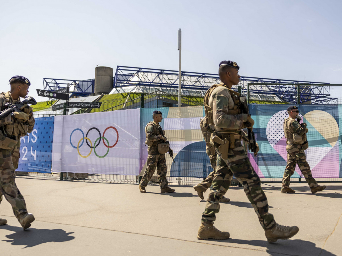Security forces at the Paris 2024 Olympic Games. GETTY IMAGES