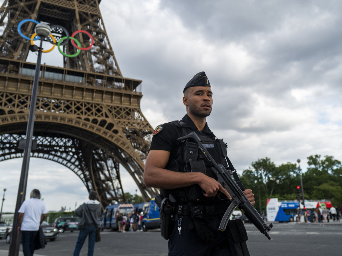 French security forces began locking down central Paris on Thursday. GETTY IMAGES
