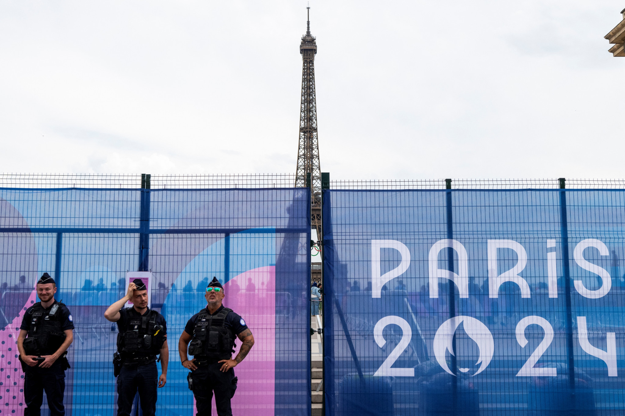 Central Paris has locked down various streets and tightened up its security ahead of Paris 2024. GETTY IMAGES