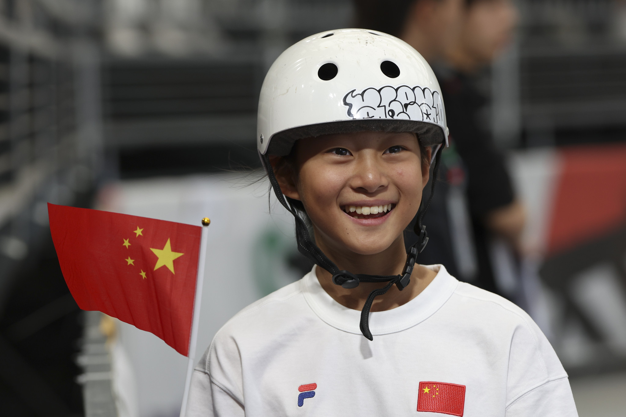 Zheng Haohao is the youngest competitor on our list at Paris 2024, turning 12 years old on the closing day. GETTY IMAGES