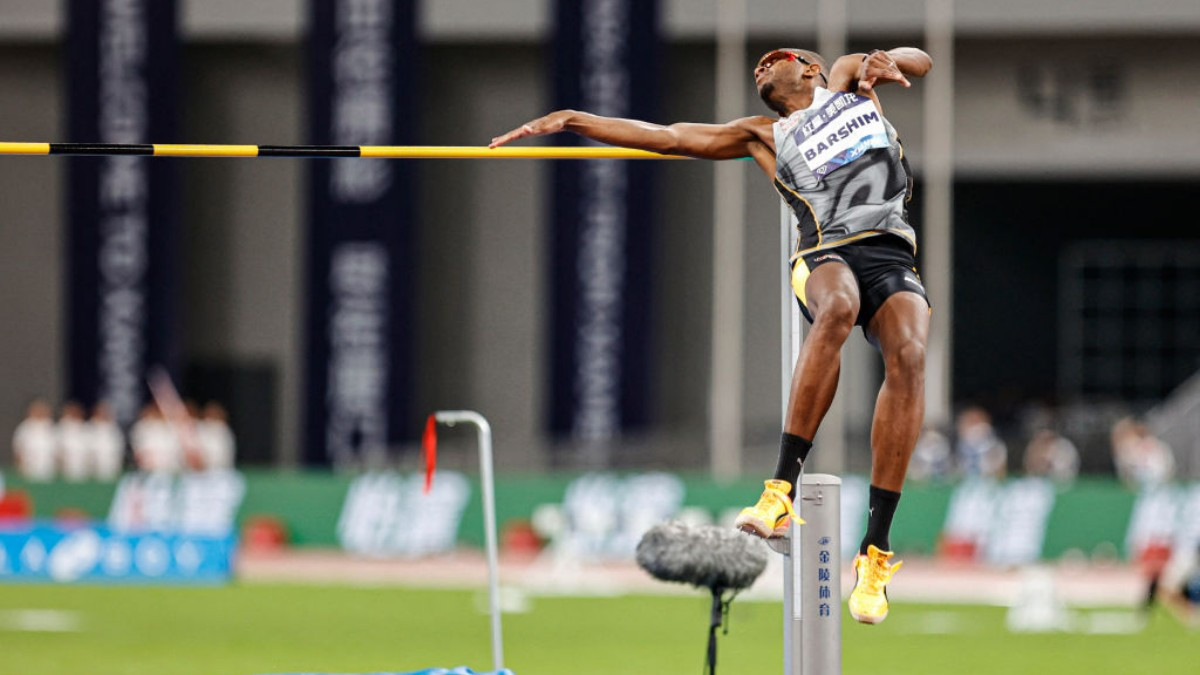 Mutaz Essa Barshim will be one of the standouts at Paris 2024. GETTY IMAGES