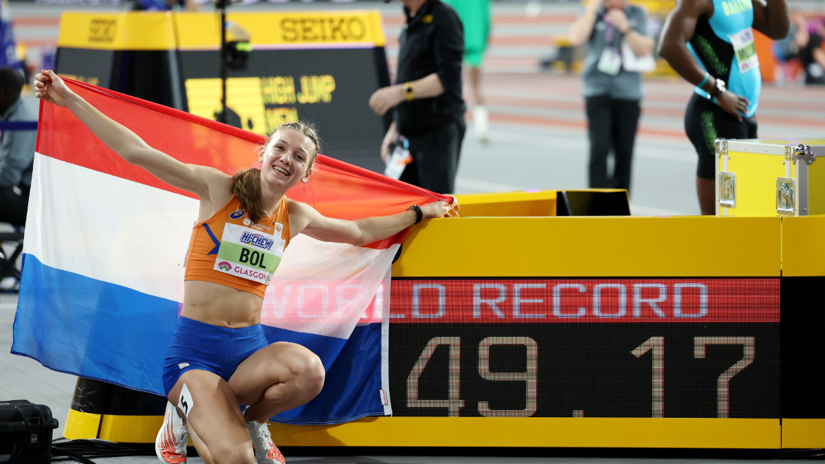 Femke Bol smashed the 400m indoor world record last winter. GETTY IMAGES