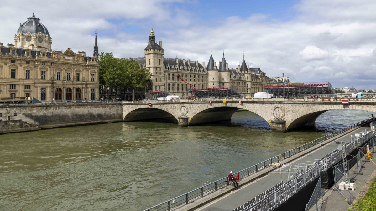 The River Seine has undergone plenty of tests ahead of the upcoming Olympics in Paris. GETTY IMAGES