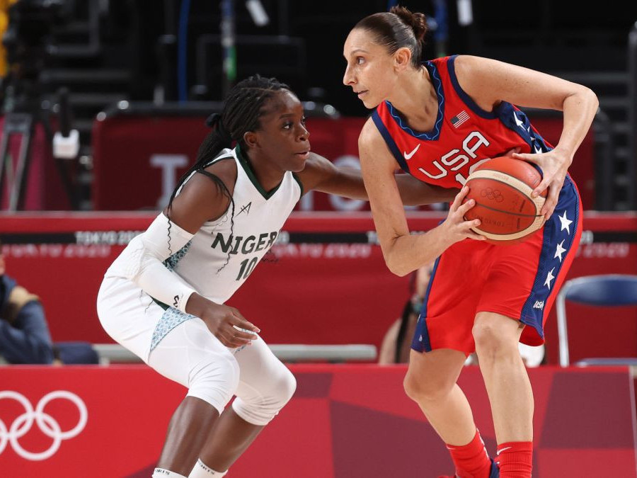 Diana Taurasi, during a match in Tokyo 2020. GETTY IMAGES