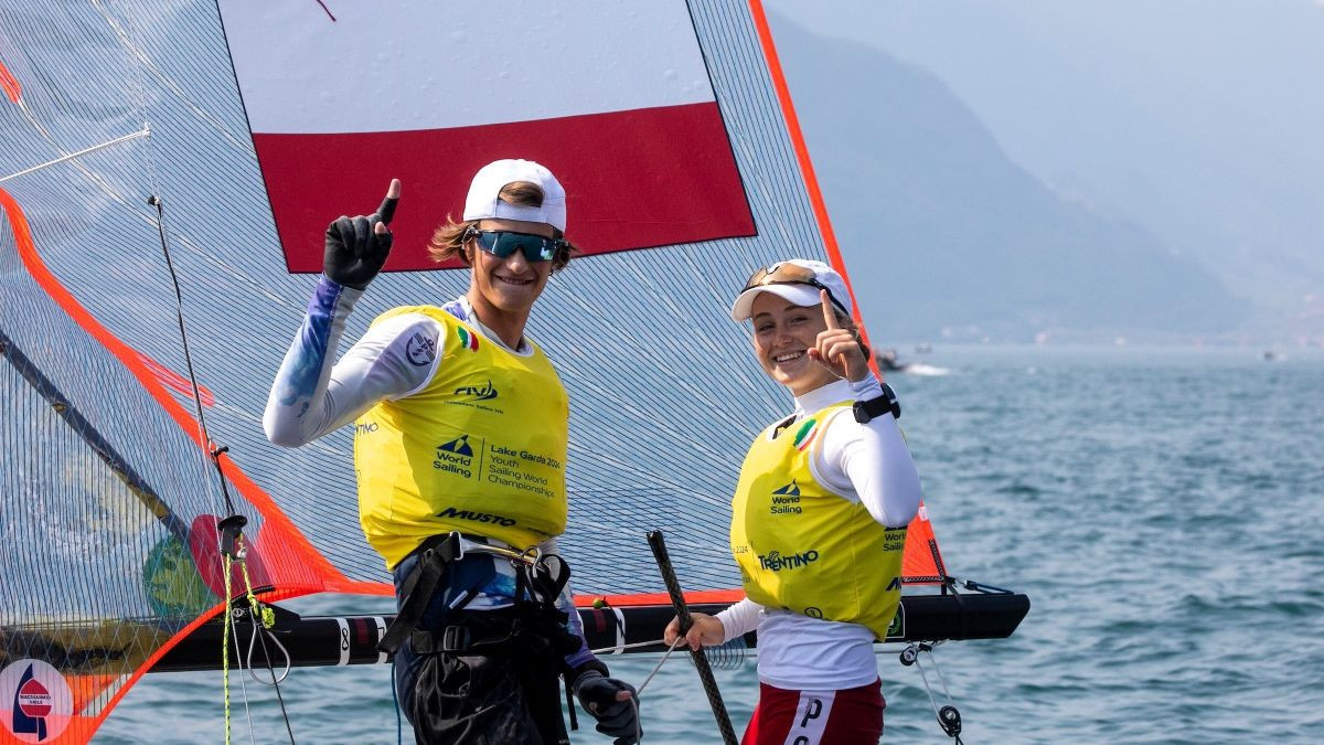 Eva Lewandowska and Krzysztof Krolik win gold in Italy. WORLD SAILING