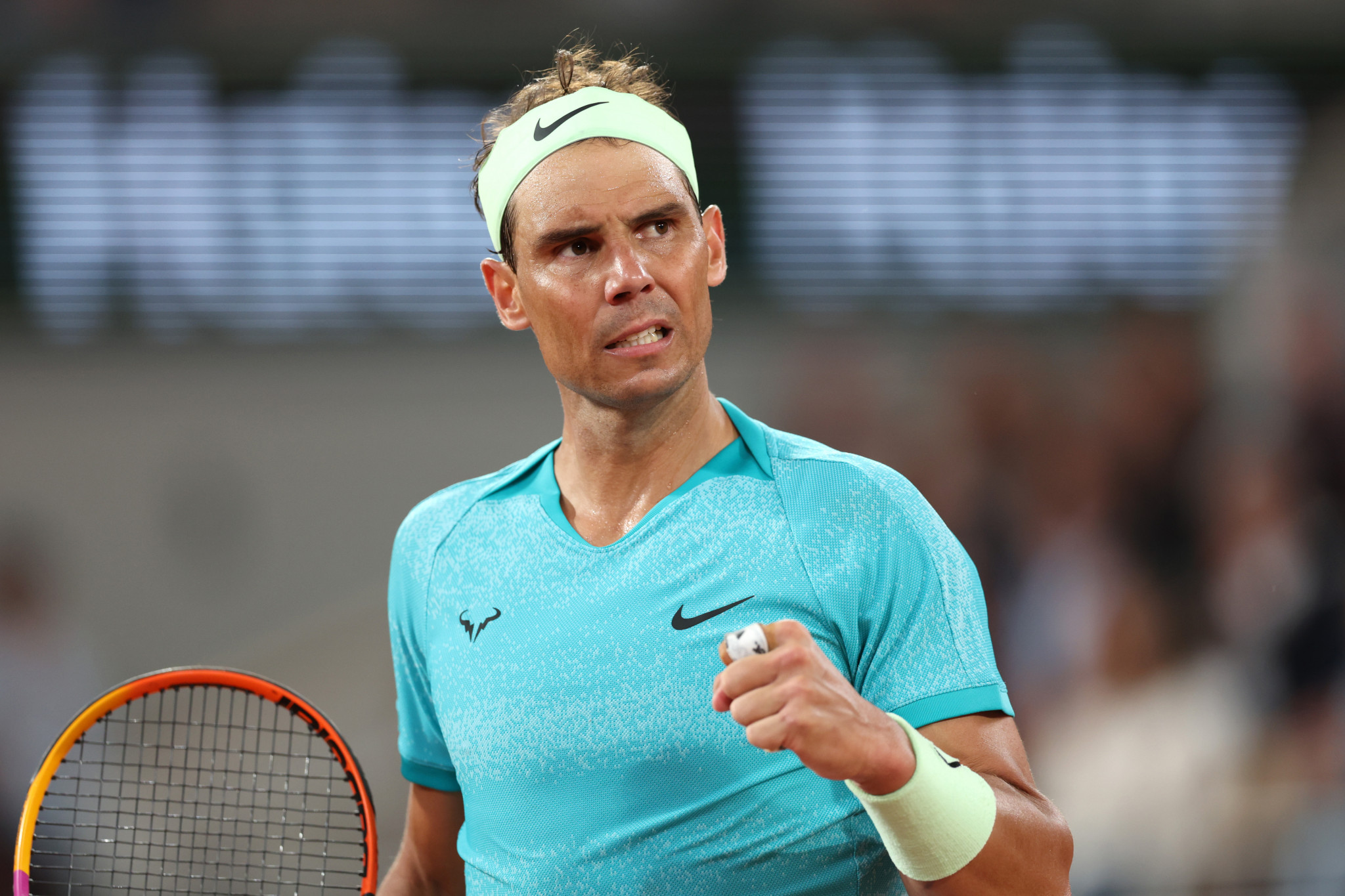 Rafael Nadal booked his place in the final of the Swedish Open ahead of Paris 2024. GETTY IMAGES