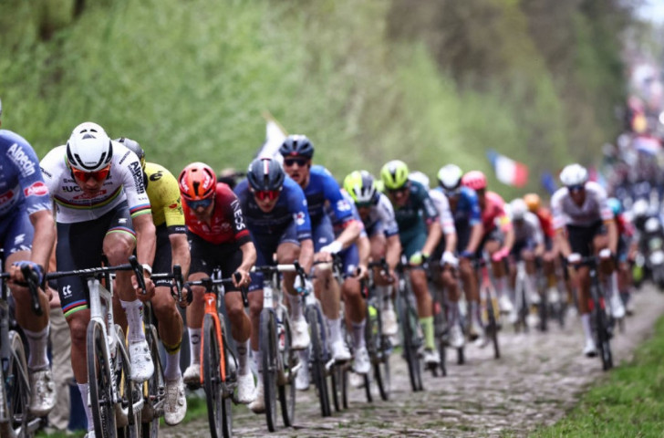 Van der Poel won the Paris-Roubaix in April. GETTY IMAGES