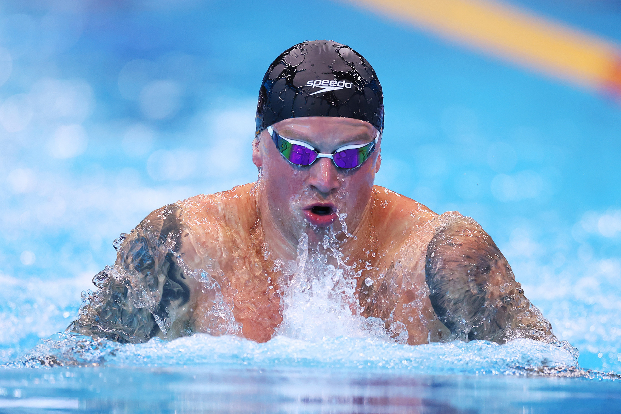 Adam Peaty has overcome personal challenges and is ready to triumph at Paris 2024. GETTY IMAGES