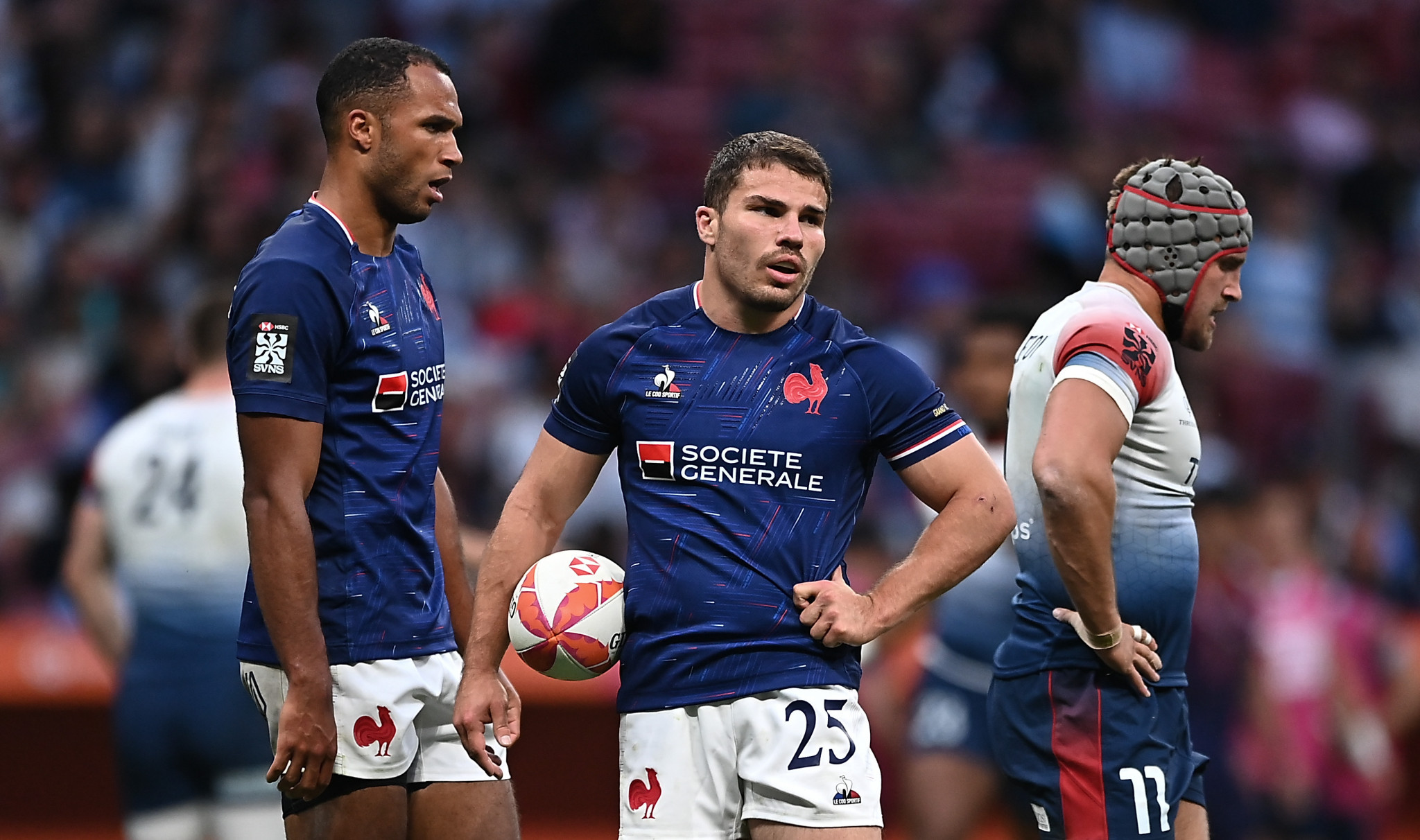 Antoine Dupont did not feature in the Six Nations to focus on his Olympics preparations. GETTY IMAGES