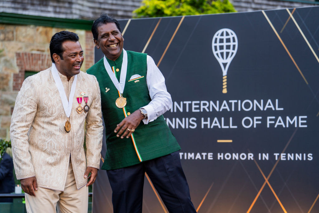 India's eander Paes and Vijay Amritraj are the latest members of the International Tennis Hall of Fame. GETTY IMAGES