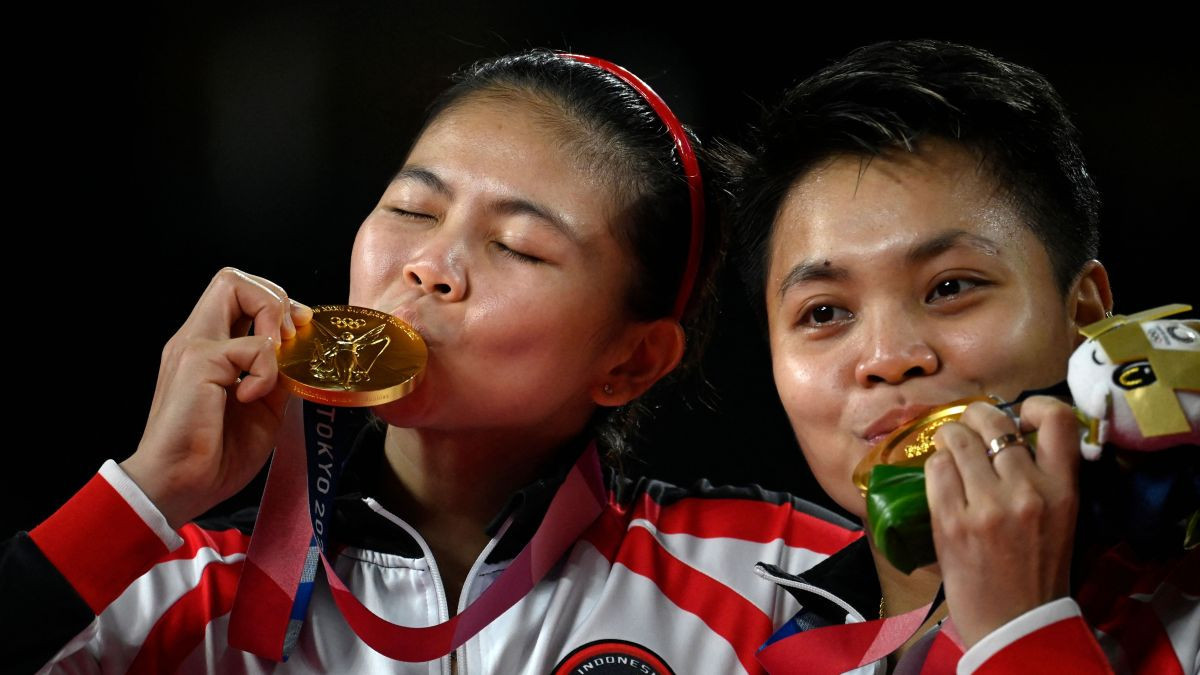 Polii and Rahayu took gold at Tokyo 2020. GETTY IMAGES