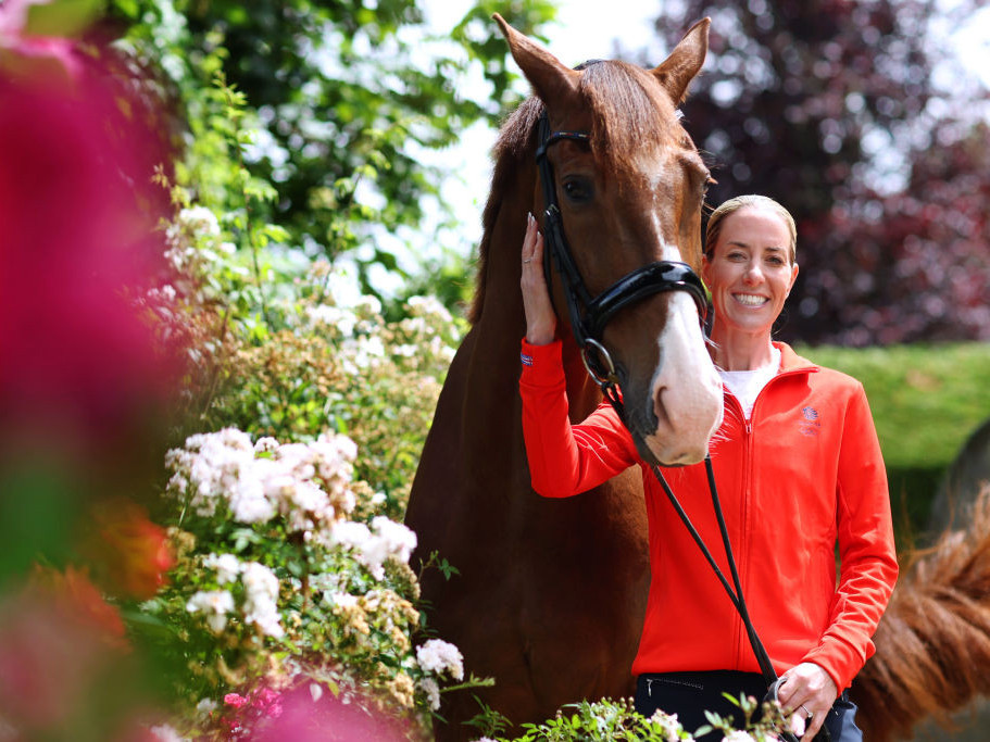 Charlotte Dujardin with her horse Imhotep. GETTY IMAGES