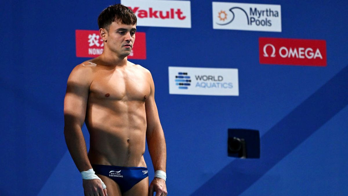 Thomas Daley, in the Doha 2024 World Aquatics Championships. GETTY IMAGES