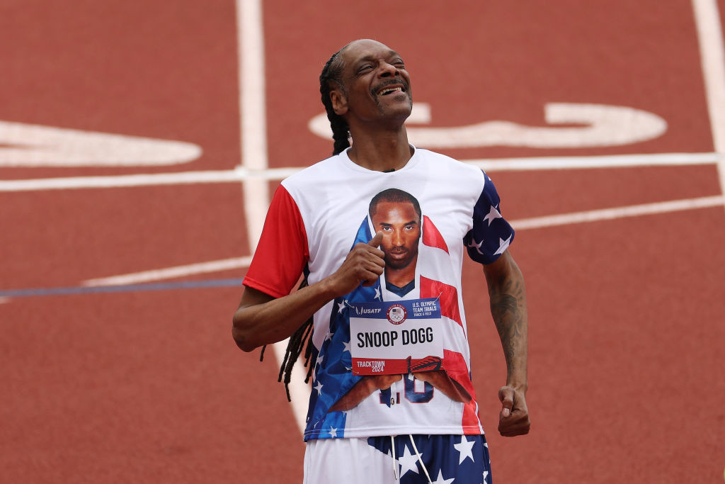 Snoop Dogg will be one of the torchbearers this Friday as the Olympic Flame makes its way to the opening ceremony. GETTY IMAGES