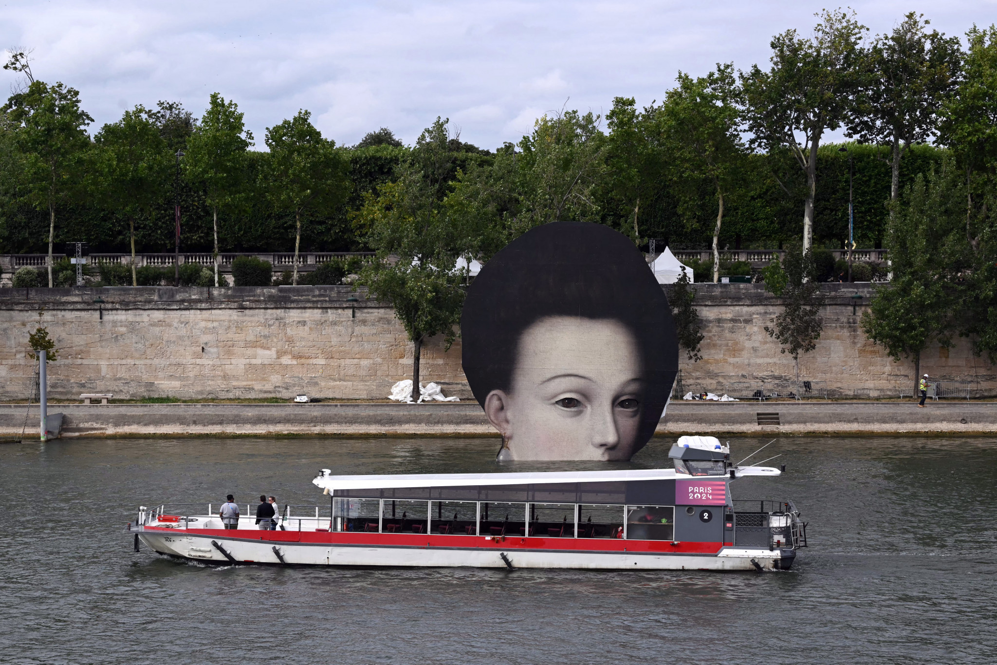 The River Seine is set to host the Paris Opening Ceremony. GETTY IMAGES