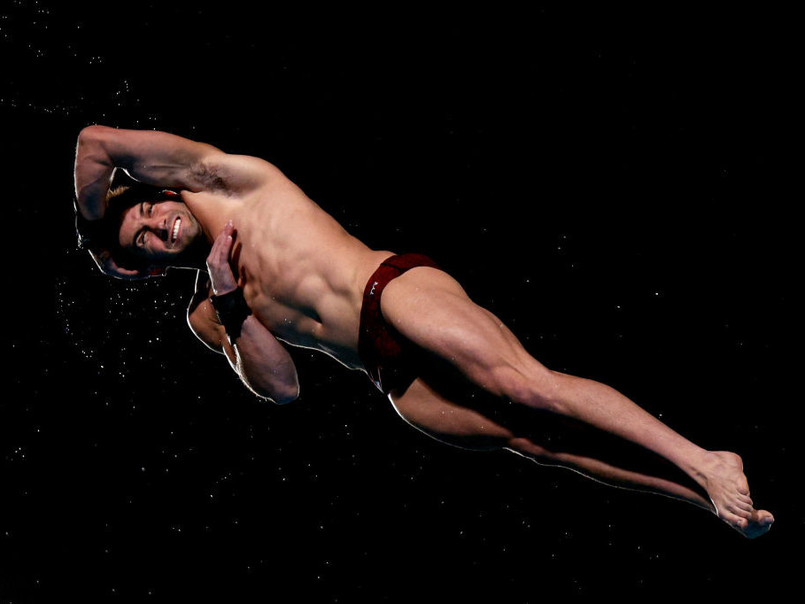 Brandon Loschiavo is on his way to represent Team USA in the men's 10m platform. GETTY IMAGES
