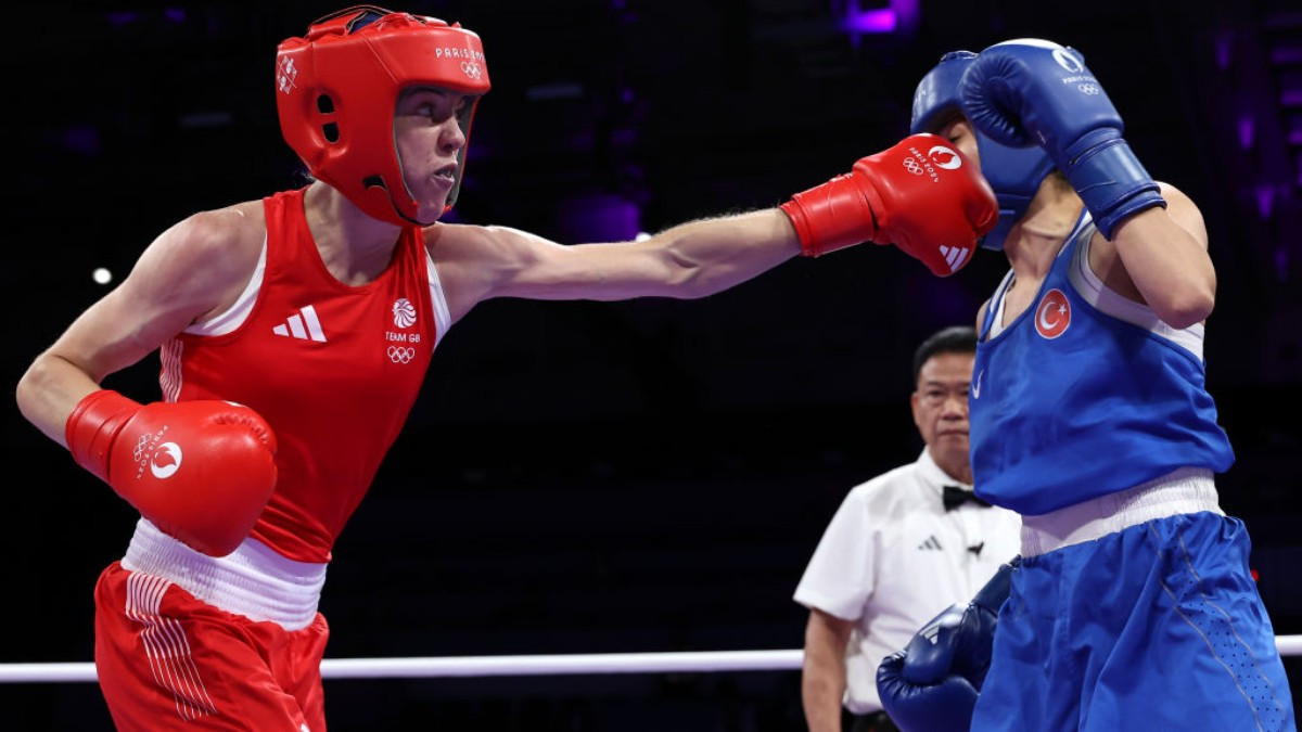 
Charley Davison (GB) lost to Matice Akbas (TUR) 2-3. GETTY IMAGES