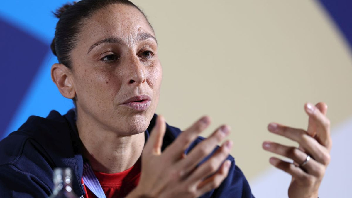 Diana Taurasi speaks during a Team USA Women's press conference GETTY IMAGES
