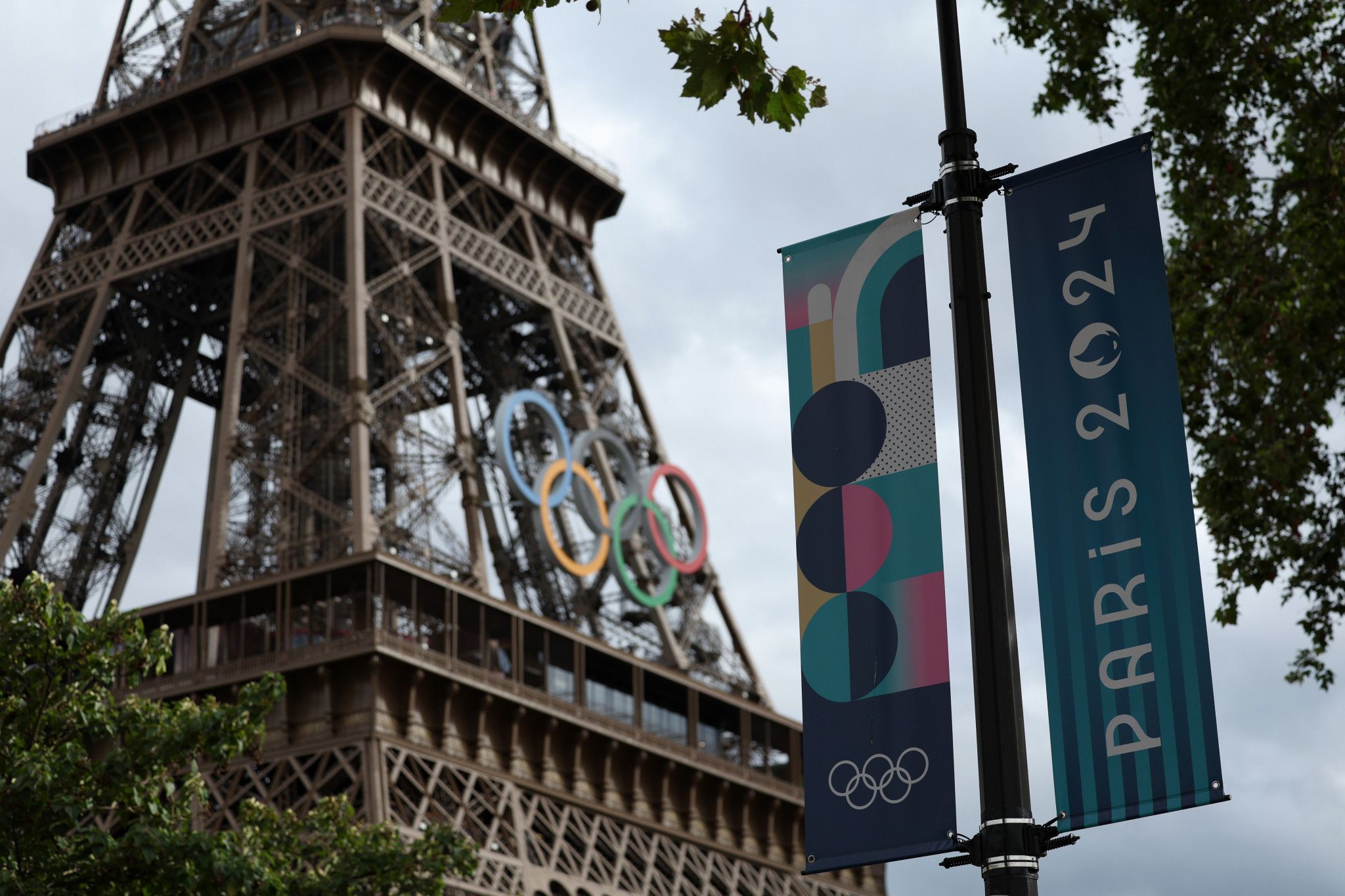 A View of the Eiffel Tower at the Paris 2024 Olympic Games. GETTY IMAGES.