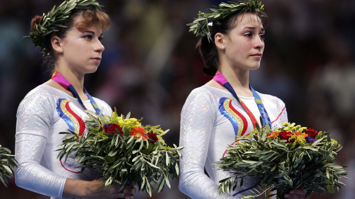 Last time Romania won the gold medal was at the Athens 2004 after wins from Silvia Stroescu (left) and Catalina Ponot. GETTY IMAGES