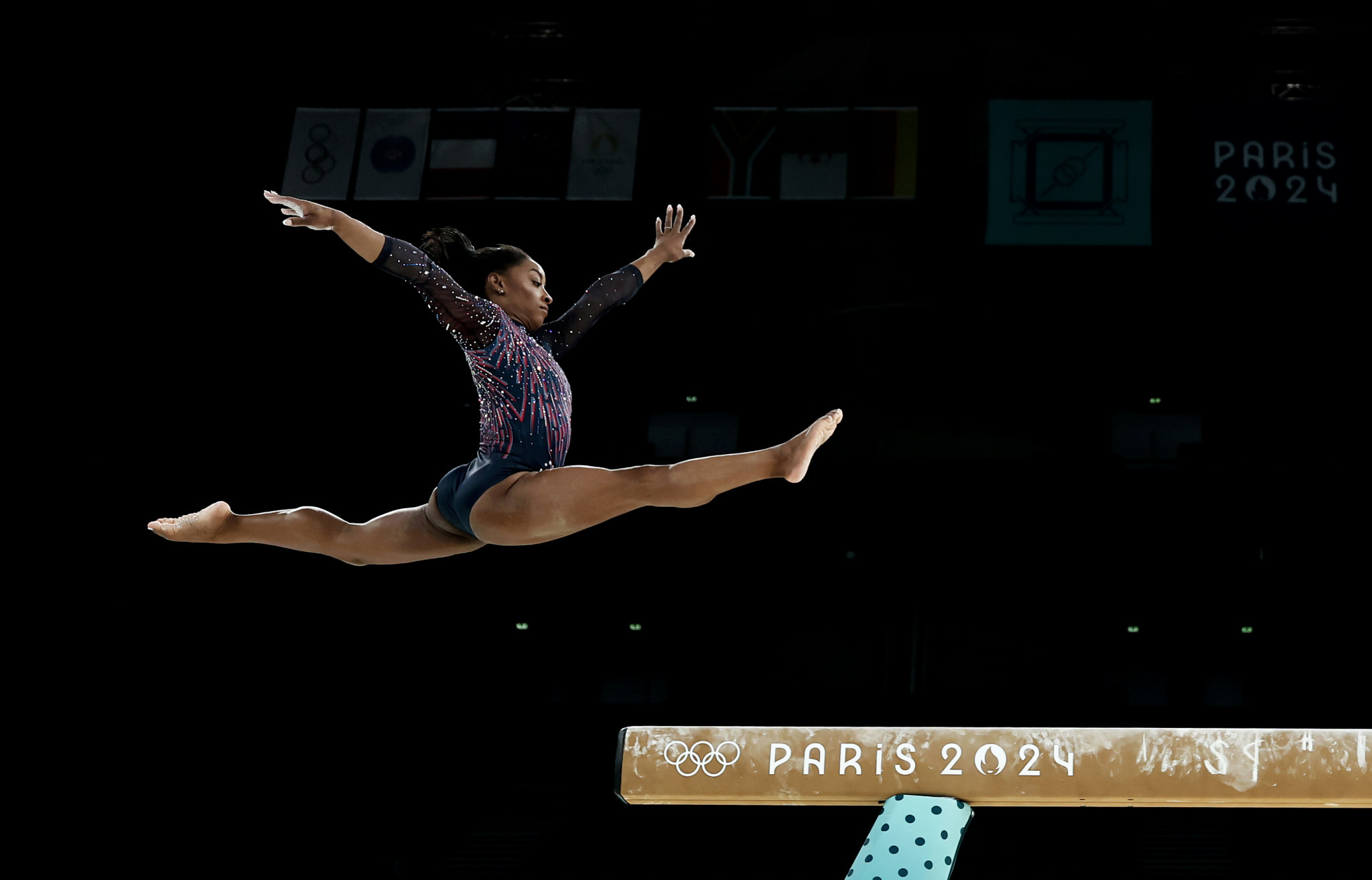 Simone Biles of Team United States at the Paris 2024 Olympic Games. GETTY IMAGES