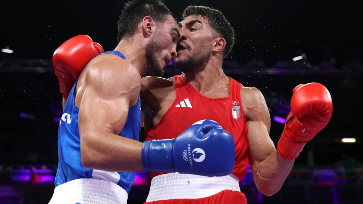 
The bout between Mullojonov and Mouhiidine was one of the most exciting on day 2. GETTY IMAGES