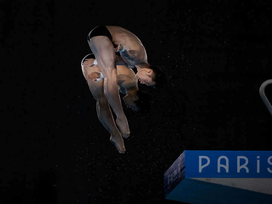 China's Lian Junjie and Yang Hao grabbed gold in the men's synchronised 10m platform. GETTY IMAGES