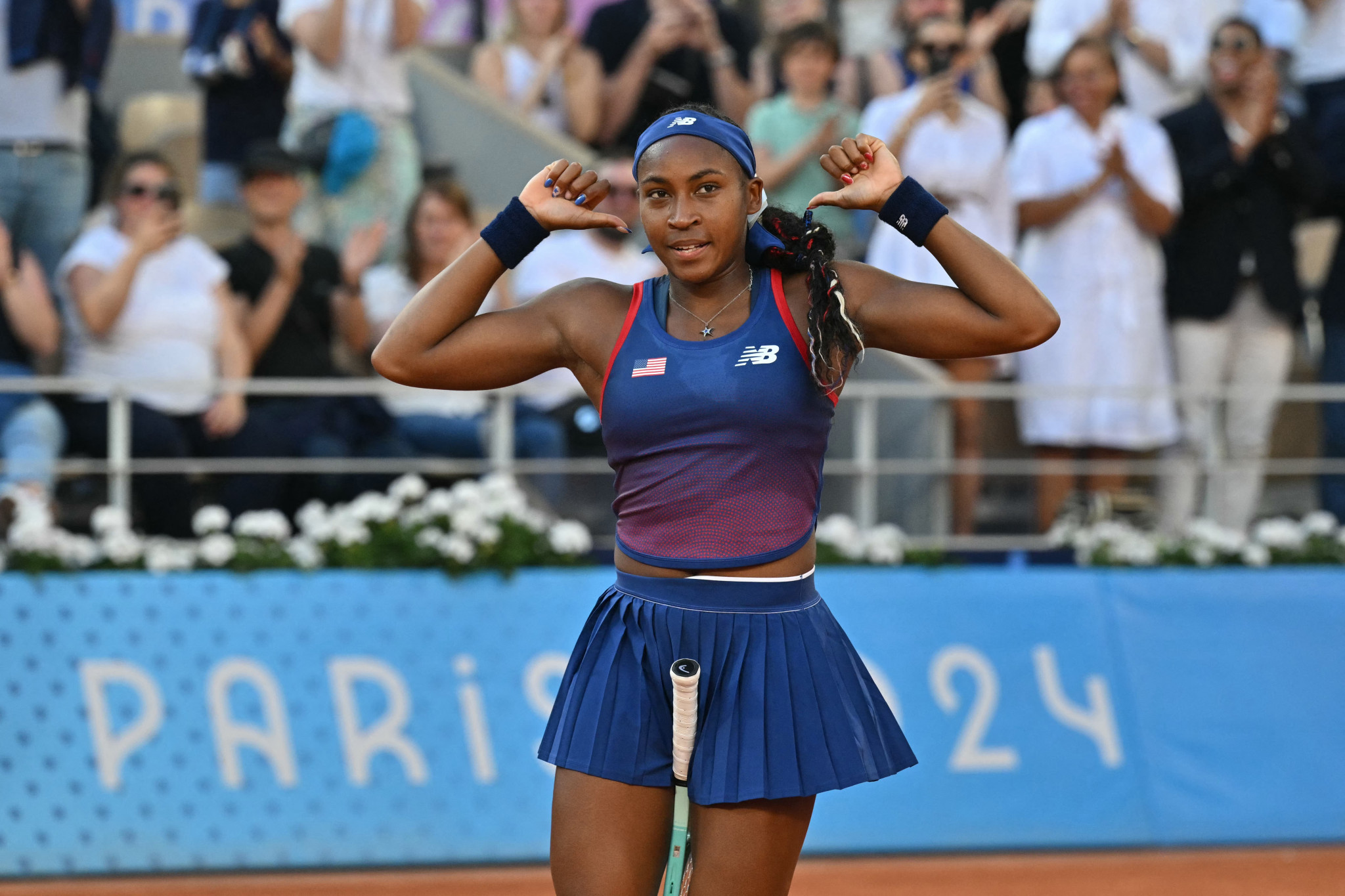 USA's Coco Gauff defeated Maria Lourdes Carle of France. GETTY IMAGES